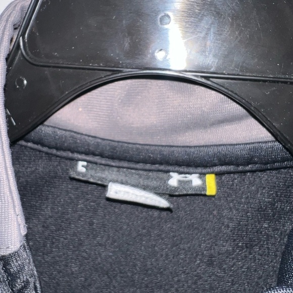 Under Armour light full zip jacket size 5. Black/ gray/yellow - Picture 3 of 5